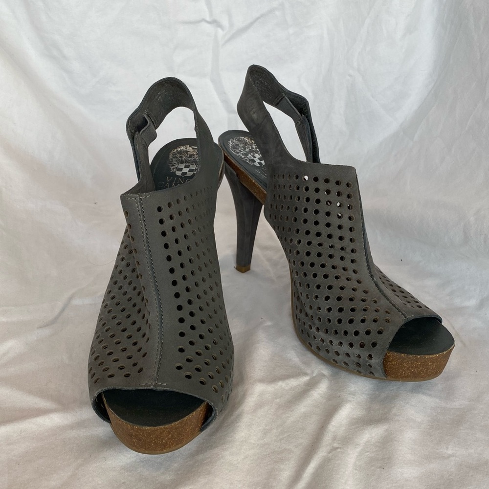 Vince Camuto perforated leather heel